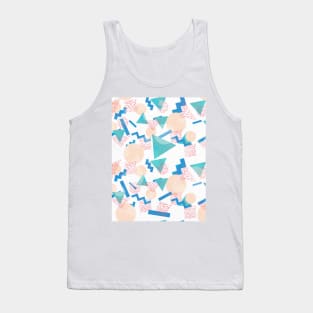 90's Pastel Geometric Pattern Tank Top